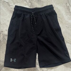 Under Armour Boys Black Shorts